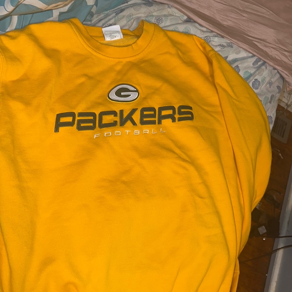 XL Yellow Green Bay Packers Sweatshirt